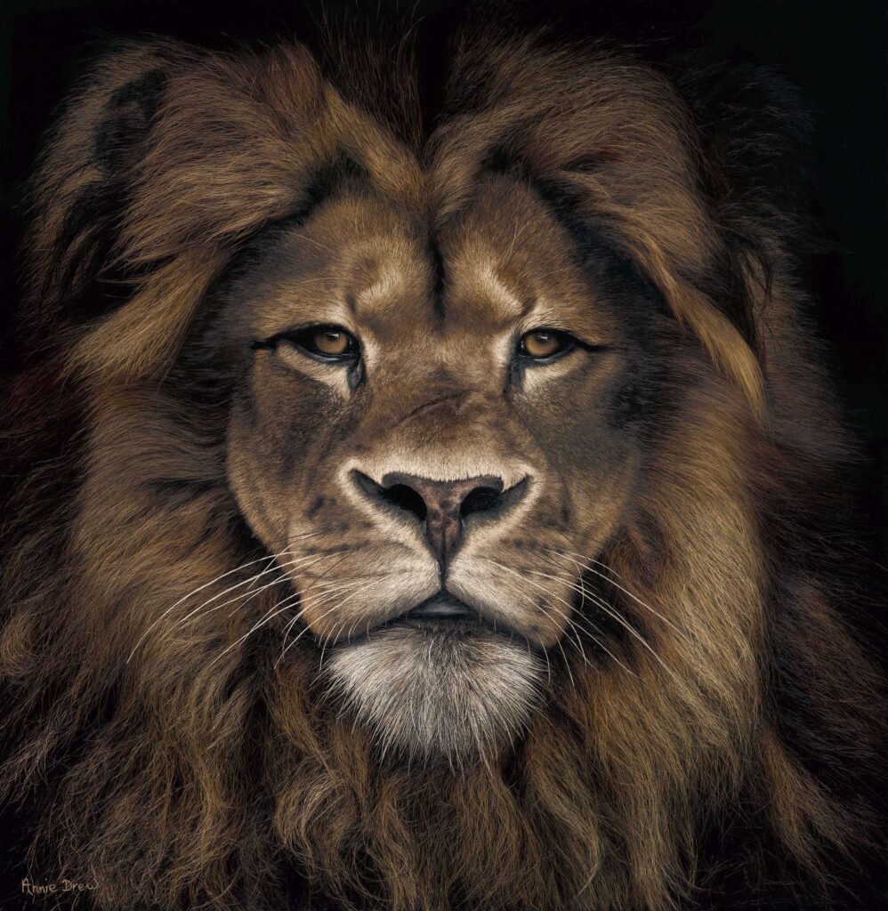 Completed Lion Painting